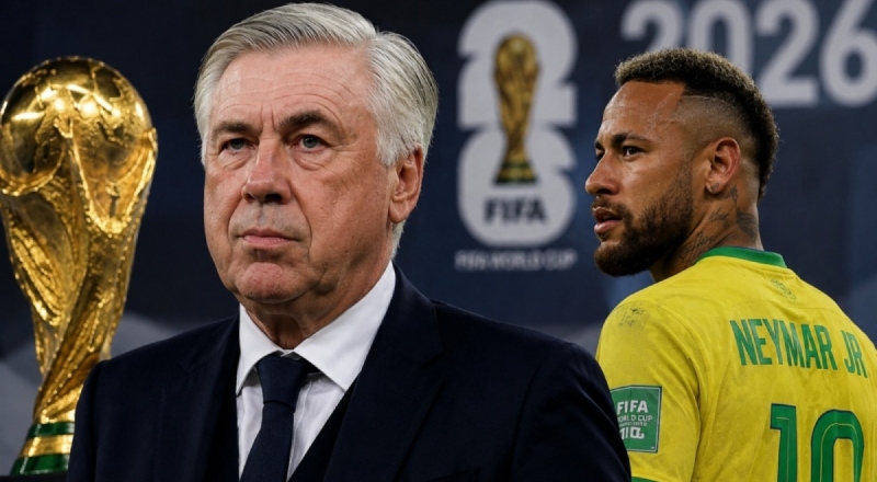Ancelotti fala sobre convocar Neymar para a Copa do Mundo: “Depende apenas dele”