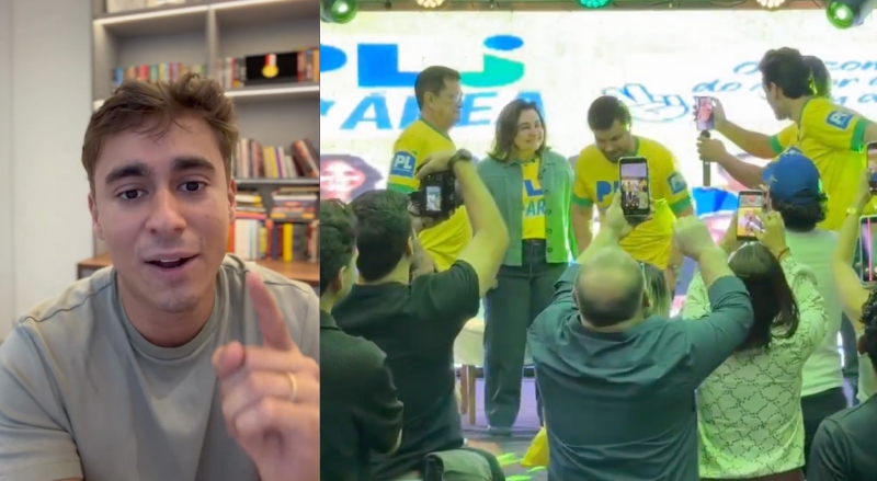 Acorda Brasil: Nikolas Ferreira aparece em chamada de vídeo durante evento do PL Jovem em Manaus e convoca nova geração a fazer parte da direita; veja vídeo