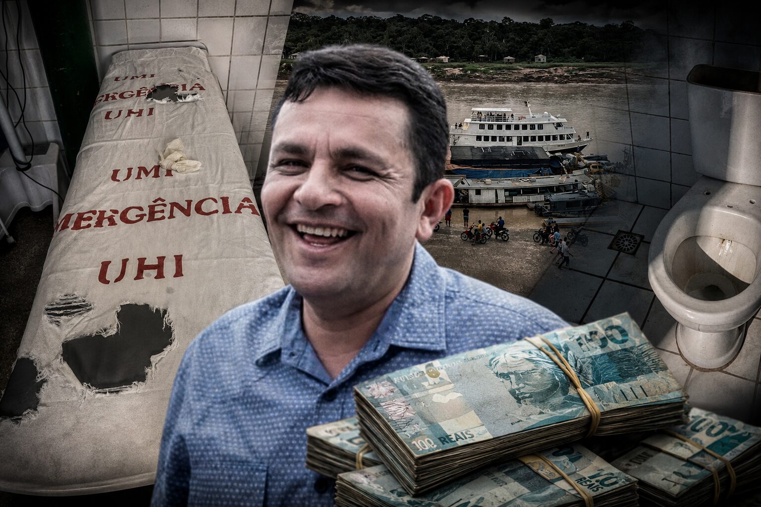 Enquanto João Campelo recebe mais de R$ 51 milhões, pacientes são jogados no caos da saúde em Itamarati; veja documentos