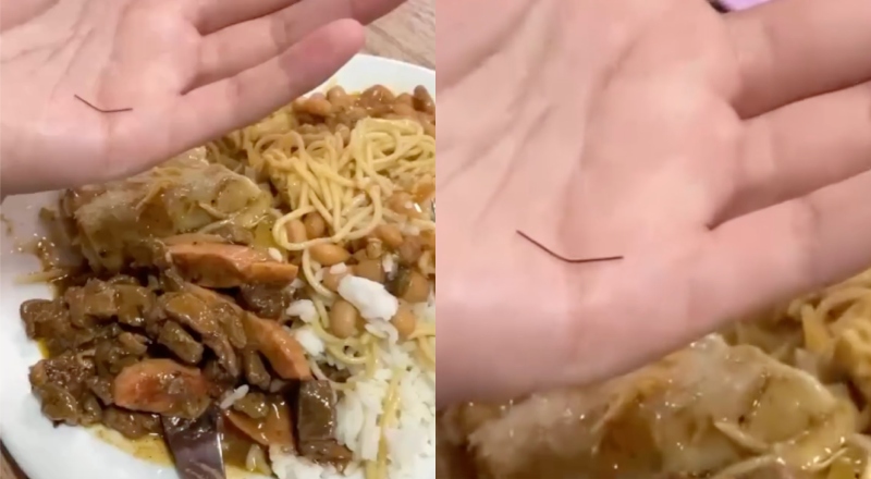 Estudante encontra pedaço de arame em comida do RU da UFAM; veja vídeo