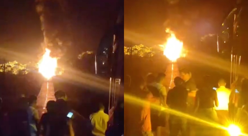 Perda total: caminhão-tanque pega fogo na BR-174, no Amazonas; veja vídeo