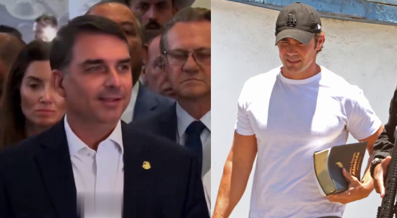 Flávio Bolsonaro revela reunião com Vorcaro, quando banqueiro estava com tornozeleira eletrônica, ‘para botar ponto final na questão’ de filme; veja vídeo