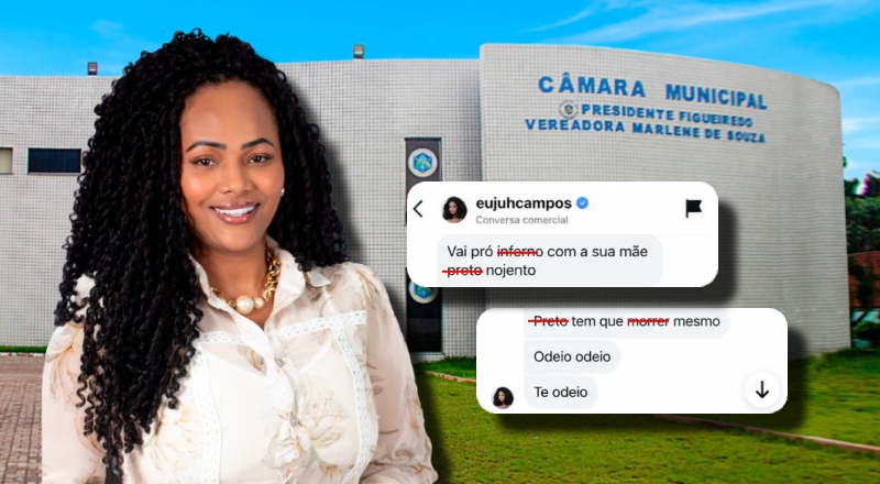 Descontrole e preconceito: vazam prints e áudio polêmico da vereadora de Presidente Figueiredo Juh Campos sendo racista