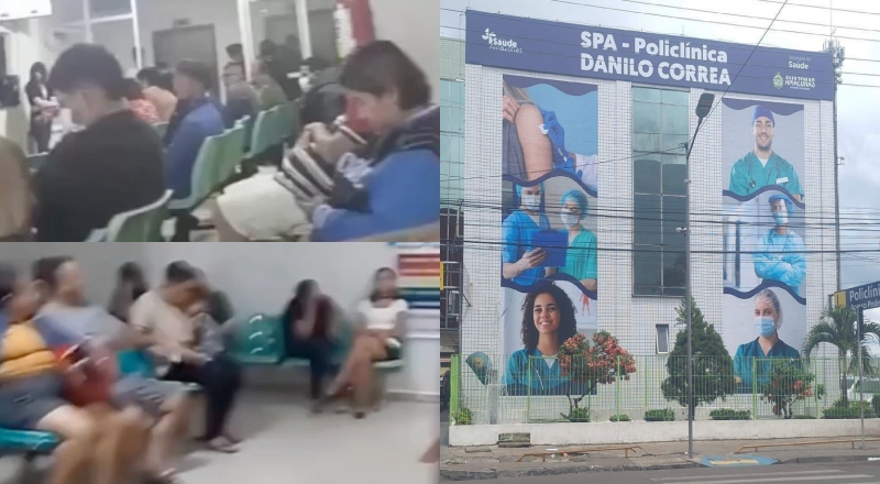 Atraso no pagamento de médicos gera caos no atendimento do SPA Danilo Corrêa e revolta população em Manaus; veja vídeo