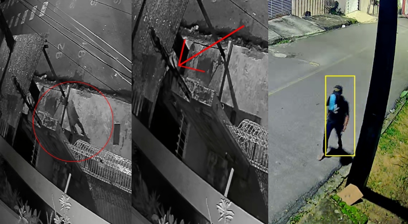 Ladrão pula muro e invade casa no bairro Santo Antônio, em Manaus; veja vídeo
