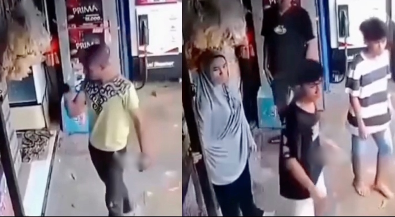 “Bora ver se tu aguenta porrada”: jovens se unem para impedir que homem agrida dona de loja; veja vídeo