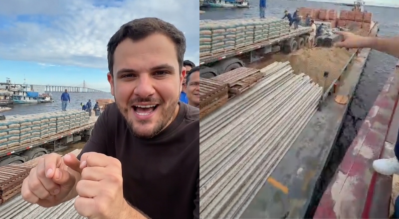 Prefeito Renato Junior envia mais de 600 toneladas de materiais de construção para comunidades ribeirinhas: “É o fim das escolas de madeira!”