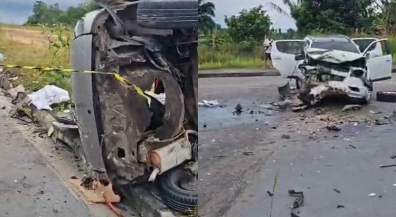 Tragédia: grave acidente entre carros após festa termina com morte em Manaus