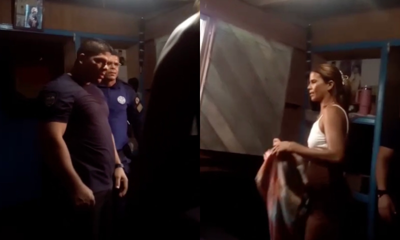 Suposto PM é filmado dando soco em mulher no município de Eirunepé; veja vídeo