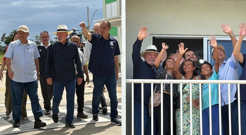 Acompanhado de Braga, Omar e Renato Junior, Lula entrega 576 moradias do Minha Casa Minha Vida no Residencial Morar Melhor em Manaus; veja vídeo