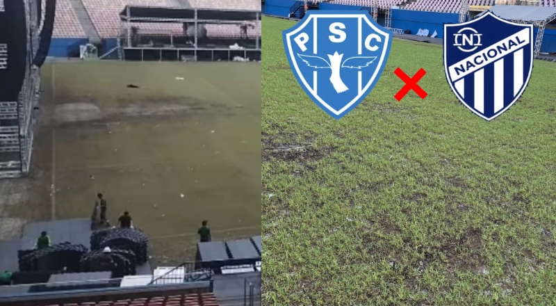 Desgaste no gramado da Arena da Amazônia faz jogo entre Paysandu e Nacional-AM ser transferido para o estádio Carlos Zamith
