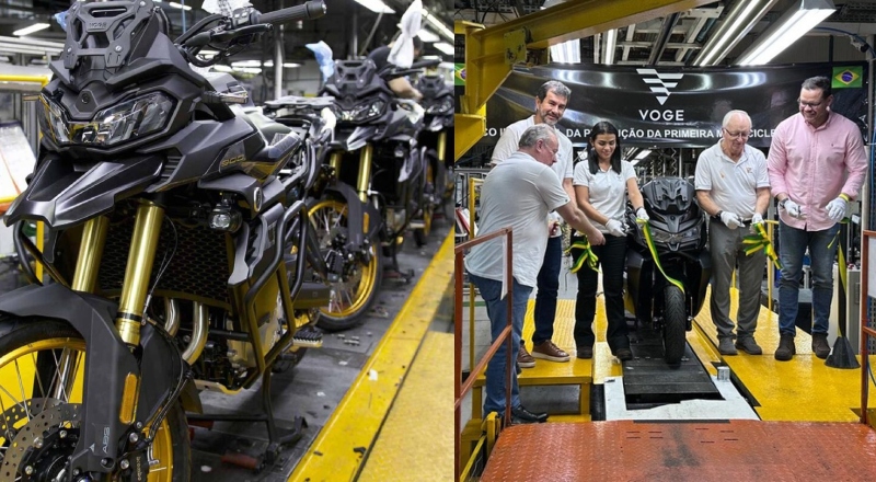 VOGE na ZFM: marca premium chinesa inicia produção nacional de motos em Manaus
