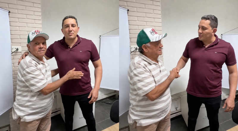 Simão Peixoto cresce no interior e recebe apoio político de peso do ex-prefeito de Novo Aripuanã, Peixoto Pinto