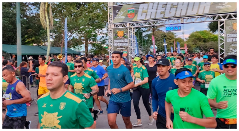 Interdições parciais no trânsito em Manaus acontecem durante a Corrida da Infantaria neste domingo (31)