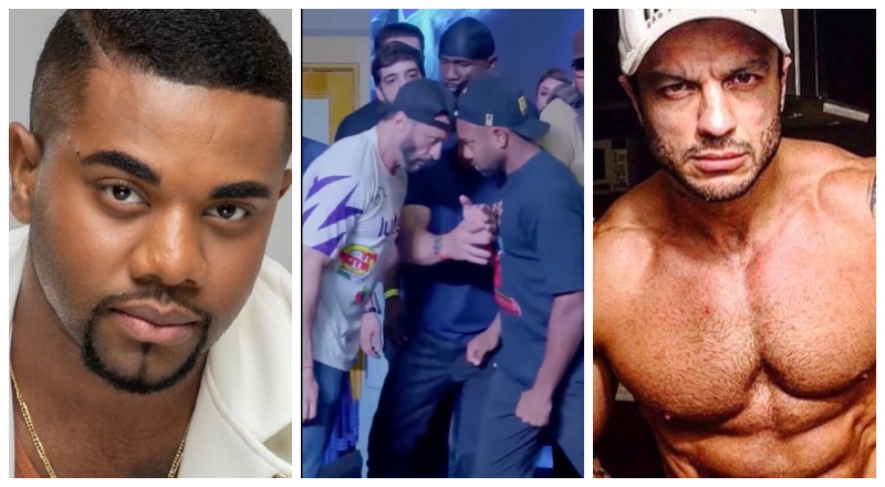 ‘Calma calabreso’: veja o momento da encarada entre Bambam e Davi Brito antes da luta deste sábado (30);vídeo