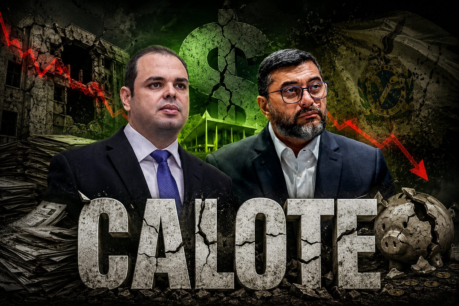 Calote Oficial: decreto de Roberto Cidade expõe dívida bilionária de Wilson Lima e acende alerta sobre crise nas contas do Amazonas