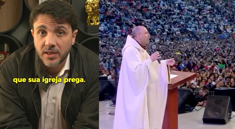 Renan Santos sai em defesa de Frei Gilson: “O MP quer prender um padre por apenas defender aquilo que sua igreja prega”; veja vídeo