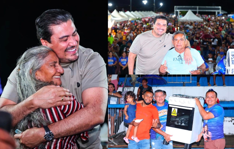 Prefeito Thomé Neto celebra Dia do Trabalhador e das Mães com o Povo de Autazes; veja