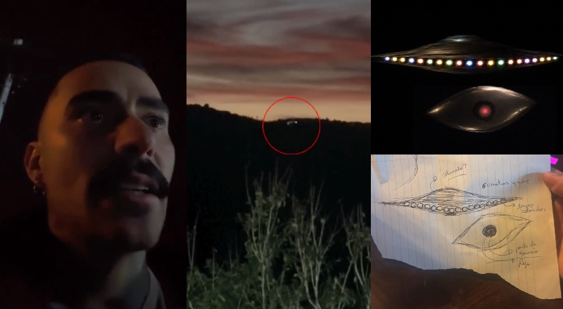 Influenciador Mayk Leão entra em choque ao filmar OVNI e ouvir barulhos na mata do seu próprio sítio; veja vídeo