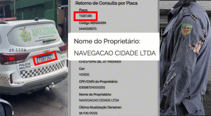 Navegação Cidade lucra com aluguel de viaturas enquanto policiais trabalham com fardas rasgadas; veja vídeo