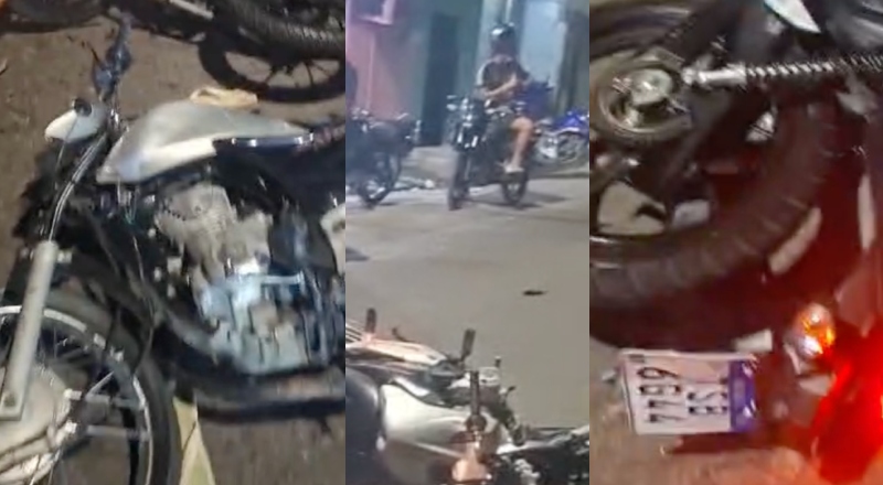 Acidente de moto na madrugada deixa jovens agonizando no Novo Israel; veja vídeo