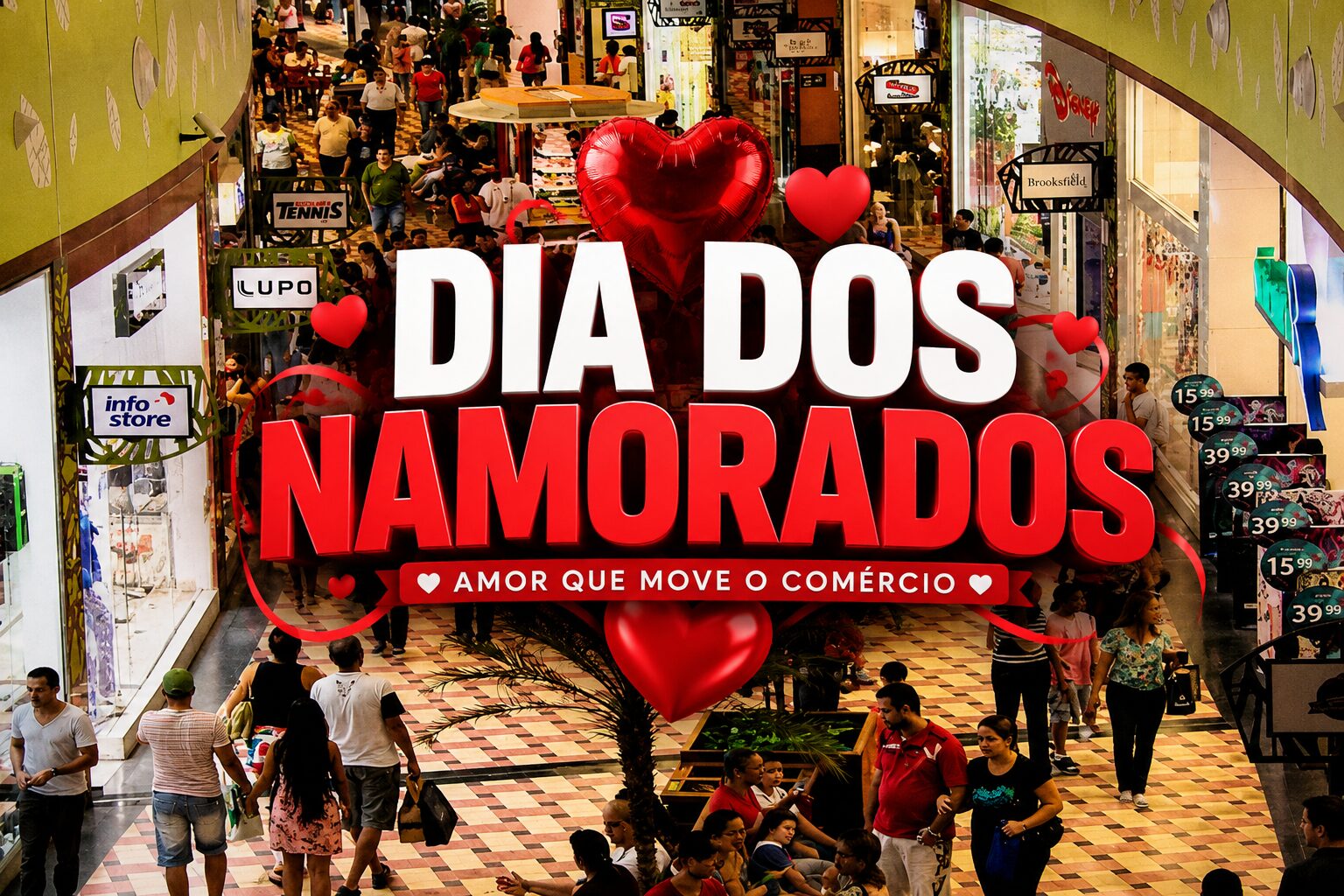 Presentes e filas nos shoppings: Dia dos Namorados deve lotar o comércio de Manaus