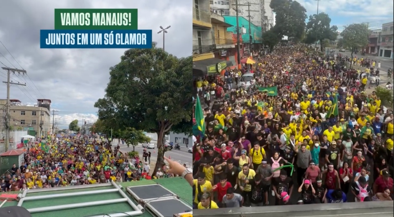 ‘A força da Fé!’: multidão toma as ruas na Marcha para Jesus 2026 em Manaus; veja vídeo