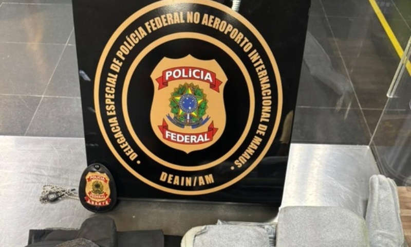 PF prende passageiro por tráfico internacional de drogas no Aeroporto Eduardo Gomes em Manaus