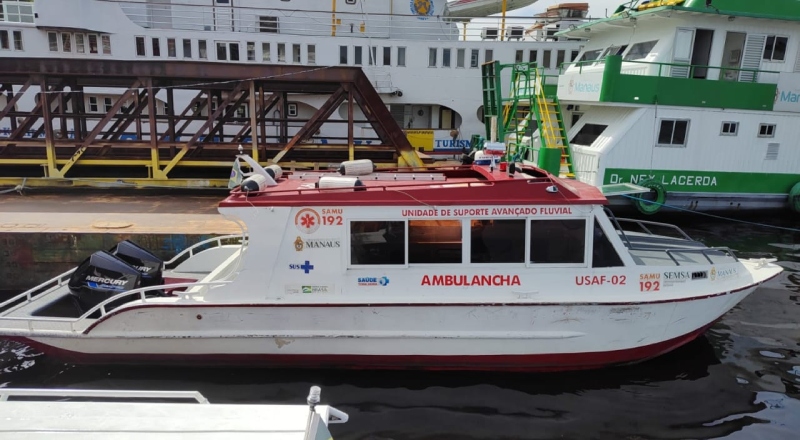 Bandidos furtam ‘Ambulancha’ do Samu no porto do São Raimundo e prejudicam atendimentos aos ribeirinhos