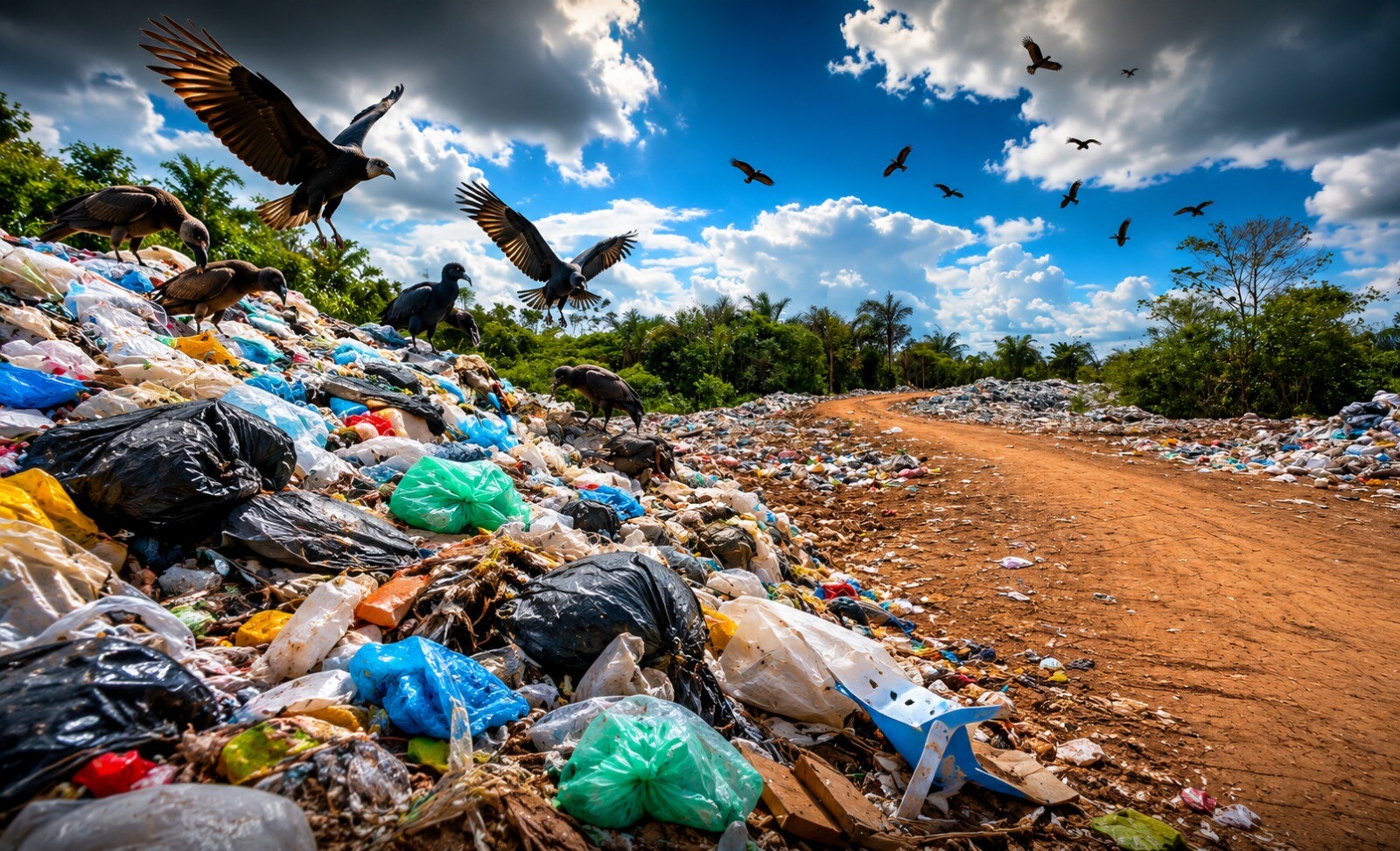 Cenário de abandono: BR-319 se transforma em depósito de lixo e revolta quem passa pelo local; veja vídeo