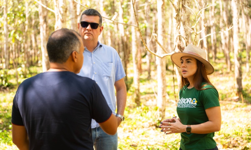 Débora Menezes visita usina de pau-rosa em Maués e reafirma compromisso com produtores do interior