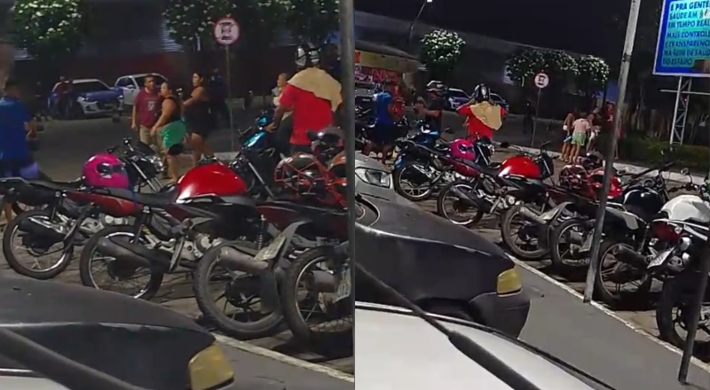 “Vou te pegar, filho da mãe!”: barraqueiros se enfrentam no estacionamento do hospital Platão Araújo; veja vídeo