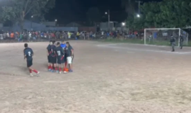Sem gol e sem assistência: foragido da Justiça é preso durante partida de futebol em Cuiabá; veja vídeo