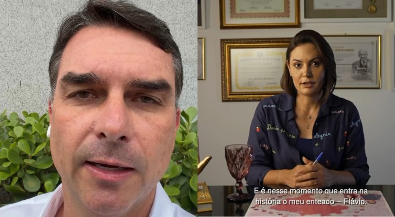 Flávio Bolsonaro rebate acusações de Michelle: ‘Nunca desrespeitei uma mulher na minha vida’; veja vídeo