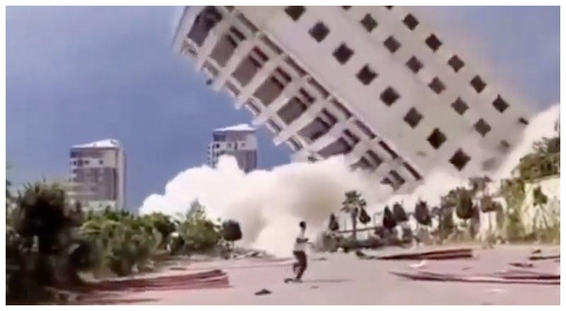 Perdas e desespero! Novo vídeo mostra prédio desabando durante terremoto na Venezuela
