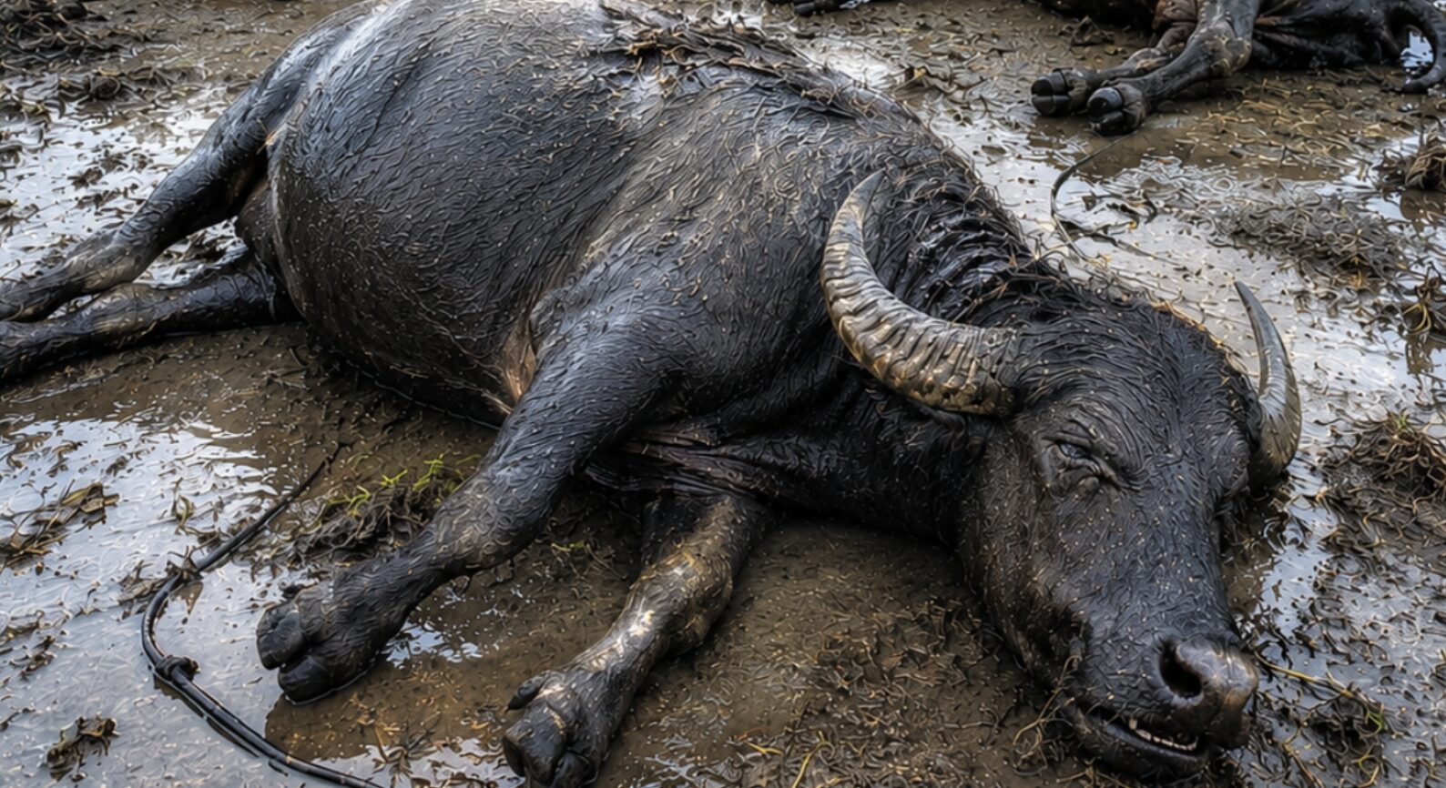 Hoje tem picanha! Cinco búfalos morrem eletrocutados após falha na rede elétrica e produtor acumula prejuízo de R$ 20 mil