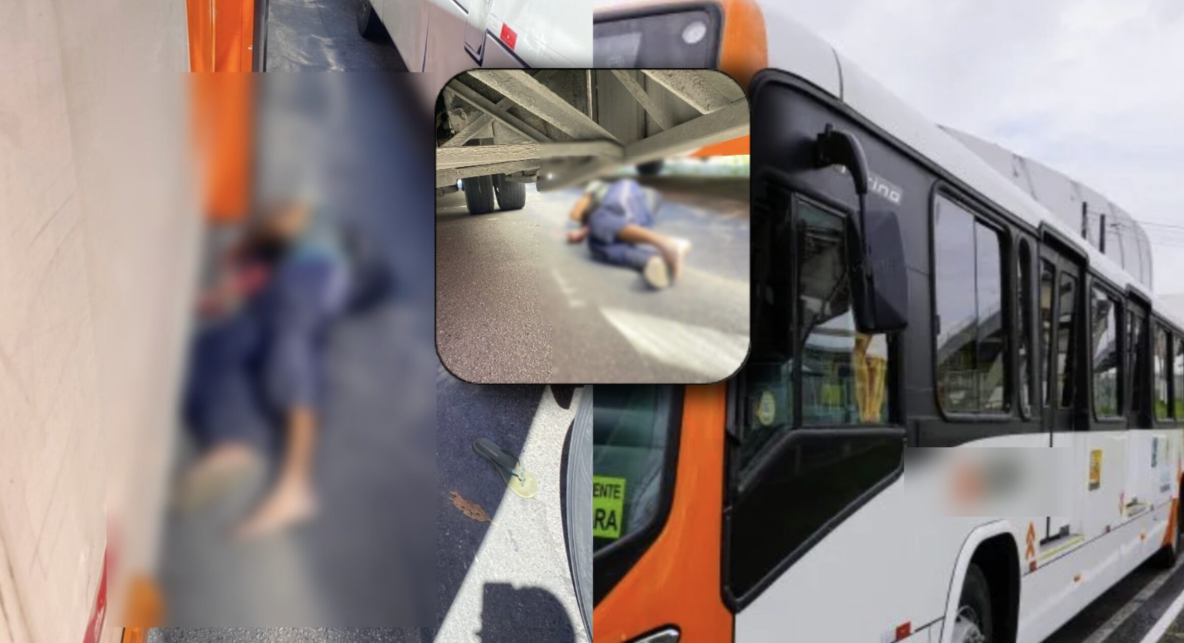 ESMAGADO: Homem é atropelado por ônibus dentro de terminal no Ouro Verde; veja imagens