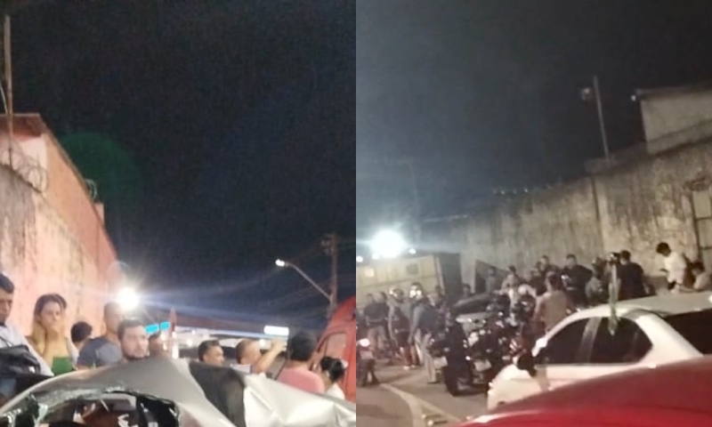 Urgente: carreta tomba e esmaga carro na Avenida das Torres: “Tem gente presa nas ferragens!”; veja vídeo