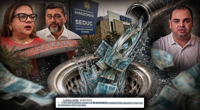 Mais de R$ 40 milhões pelo ralo: SEDUC-AM contrata sem licitação fundação do Ceará para ‘avaliar’ alunos
