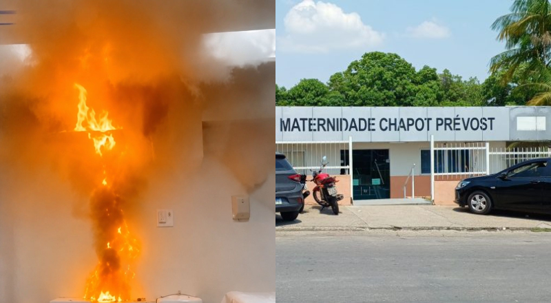 Caos na saúde: princípio de incêndio causa pânico em maternidade da zona leste de Manaus; veja vídeo