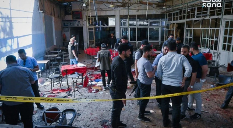 Cinco pessoas morrem após explosão de bomba em café no centro de Damasco, na Síria