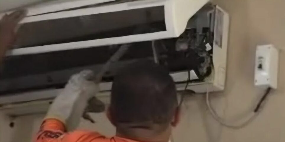 Jiboia é encontrada e resgatada dentro de aparelho de ar-condicionado; veja vídeo