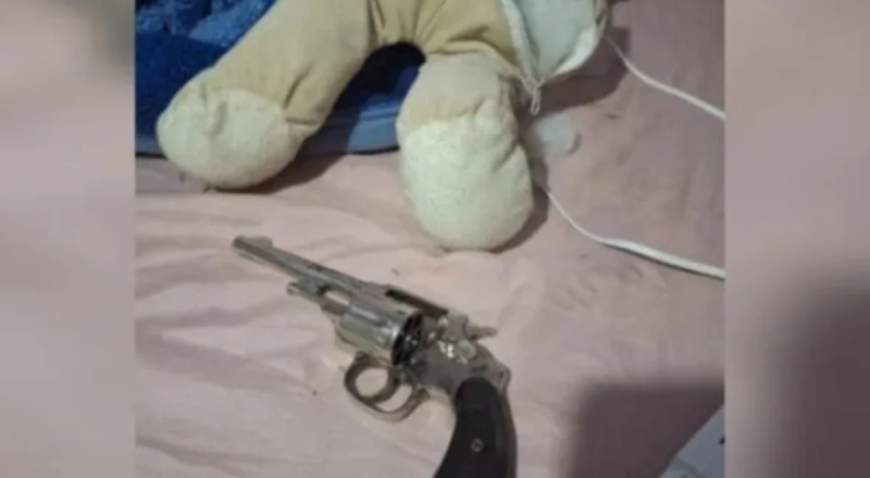 Mulher é presa após polícia encontrar revólver escondido dentro de urso de pelúcia em SC