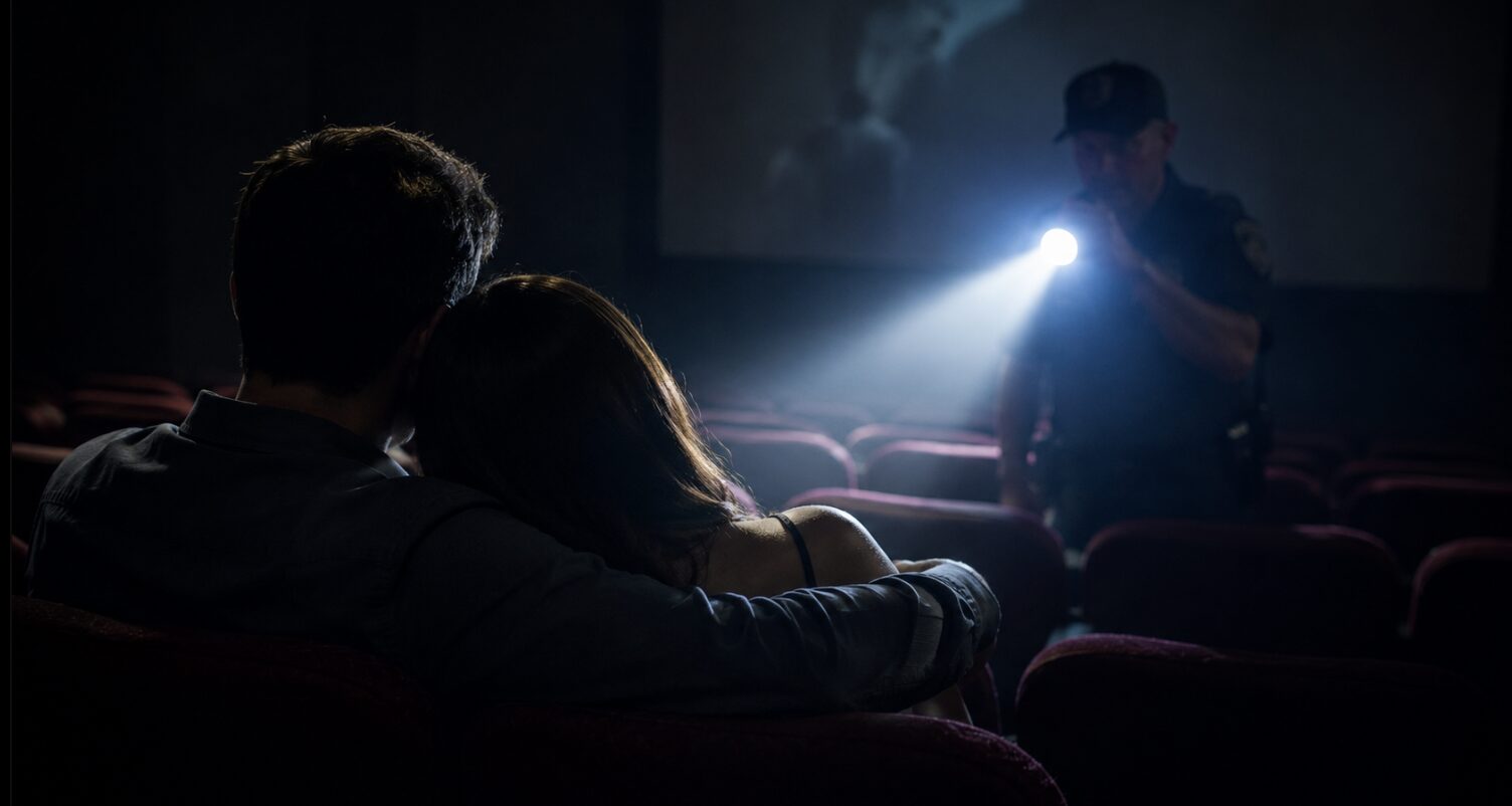 PEGOS NO ESCURINHO DO CINEMA: Adolescentes são flagrados praticando atos libidinosos na sala de cinema; veja vídeo