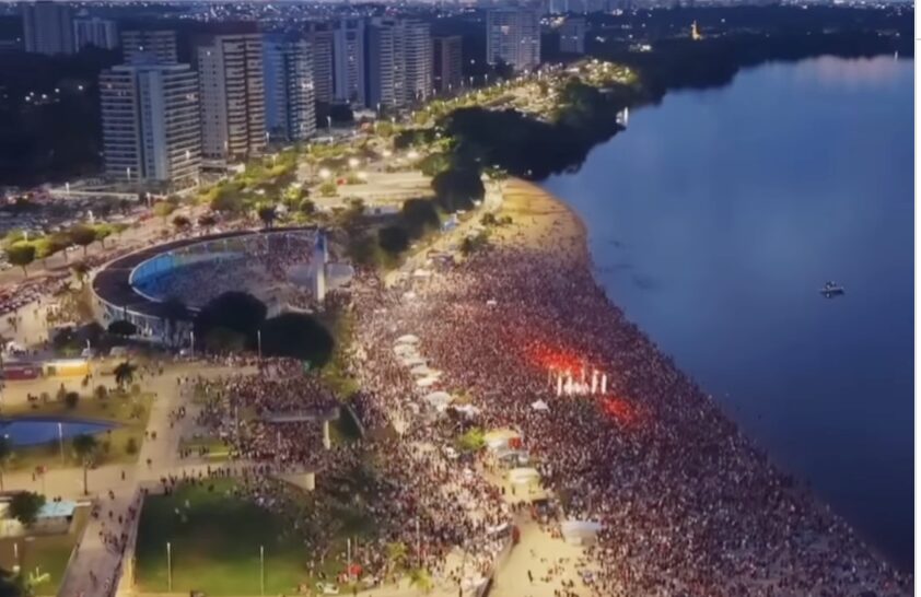 Amanhecer Manaus está mantido para 26 de julho e promete reunir milhares de fiéis na Ponta Negra; veja vídeo