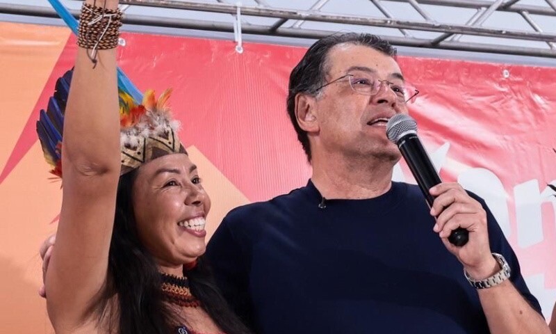 Eduardo Braga lança pré-candidatura de Vanda Witoto e defende maior representação indígena no Congresso