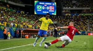 Brasil controla as ações, mas busca mais agressividade diante da Noruega no primeiro tempo