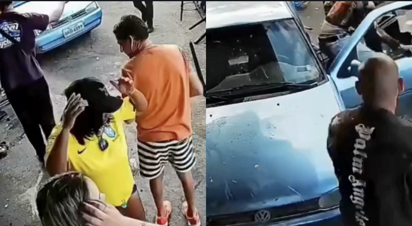 Adolescente perde controle de carro e atropela grupo que assistia jogo do Brasil em Minas Gerais; veja vídeo