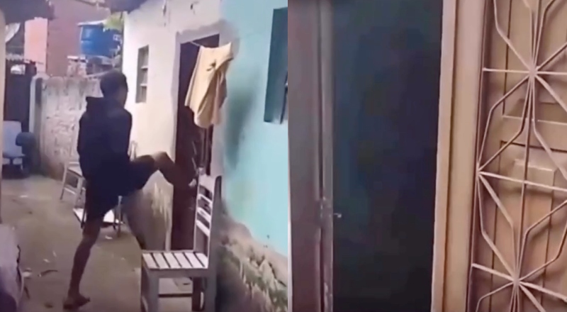 Filho se revolta ao ver pai desempregado tendo caso com a vizinha: “minha mãe te sustenta e tu ainda trai ela! Vira homem!”; vídeo