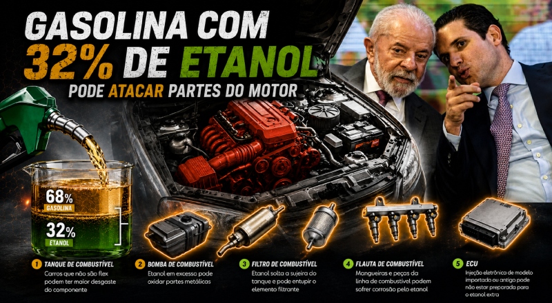 Prepare o motor do seu veículo: para reduzir importação em até 1 bilhão de litros, governo votará gasolina com 32% de etanol